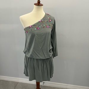 Indomario one shoulder shirt